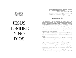 JESUS HOMBRE Y NO DIOS - Escuela Magnético