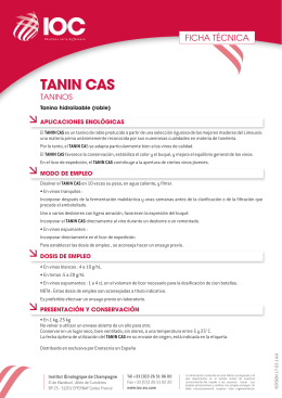 FT TANIN CAS (ES) - Institut Oenologique de Champagne