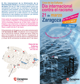 Día internacional - Ayuntamiento de Zaragoza