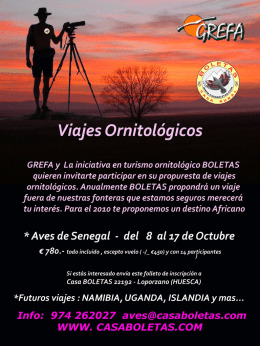 Viajes Ormtológicos