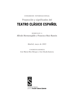 Trascendencia y proyección del teatro clásico español en el mundo