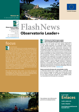 FlashNews Observatorio Leader+