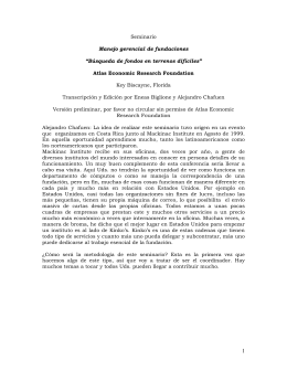 Manejo gerencial de fundaciones - Hispanic American Center for