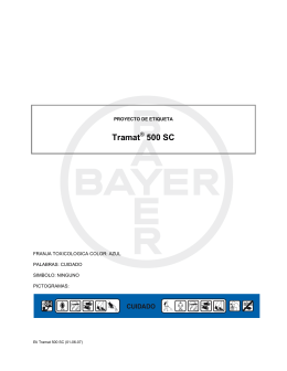 Etiqueta Tramat® 500 SC - Bayer CropScience Chile