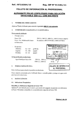 Ref.: RF218364/10 Reg. ISP N° B
