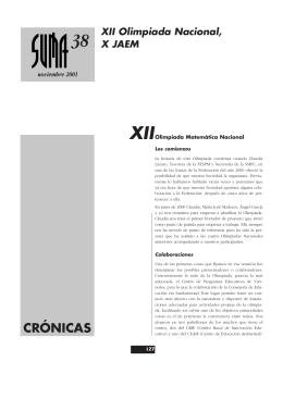 CRÓNICAS - SUMA Revistas de matemáticas
