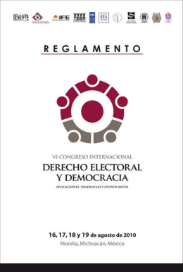reglamento - VI Congreso Internacional