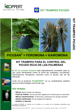 picusan ® + feromona + kairomona kit trampeo picudo