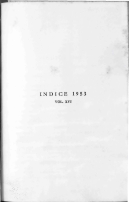 Índice 1953, Volumen XVI