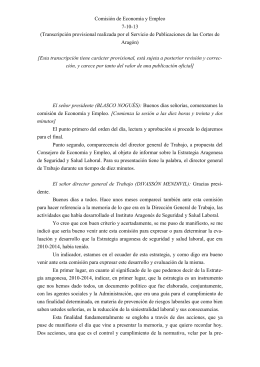 Comisión de Economía y Empleo 7-10-13