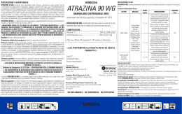 atrazina 90 wg - Servicio Agrícola y Ganadero