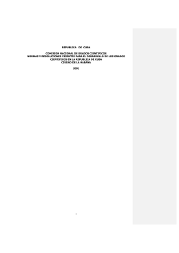 Lineamientos Científicos del MES