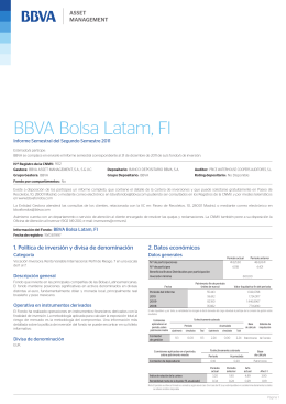 BBVA Bolsa Latam, FI - BBVA Asset Management