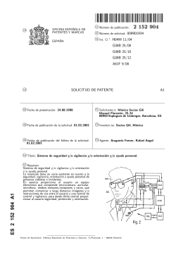 sistema de seguridad y/o vigilancia y/o orientacion y/o ayuda