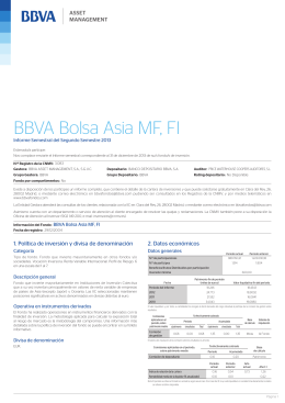 BBVA Bolsa Asia MF, FI - BBVA Asset Management