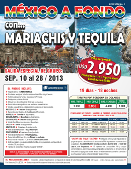 MEXICO MARIACHI Y TEQUILA