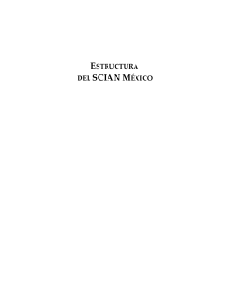 Estructura del SCIAN en México