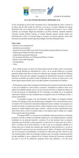 acta ordinaria de concejo municipal n° 13
