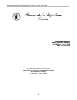 25 manual del usuario para la encuesta sobre inversión de