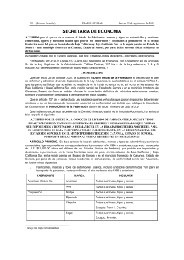 SECRETARIA DE ECONOMIA - Diario-o