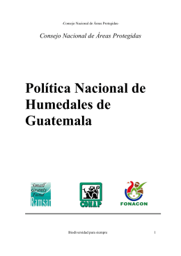 Política Nacional de Humedales de Guatemala