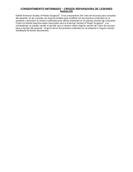 Spanish - Nasal Injury Repair