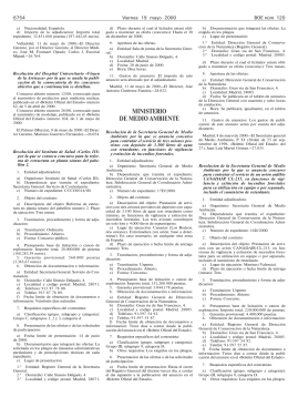 MINISTERIO DE MEDIO AMBIENTE