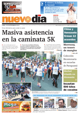 Masiva asistencia en la caminata 5K