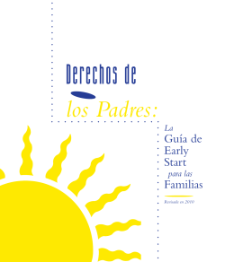 Parents Rights Booklet - Spanish