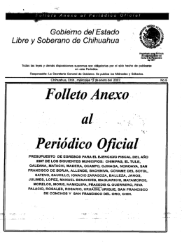 - Í Gobie`rno del`Estado - H. Congreso del Estado de Chihuahua
