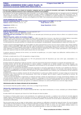 BANKIA GOBIERNOS EURO LARGO PLAZO, FI