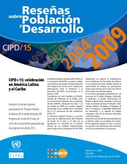 CIPD+15: celebración en América Latina y el Caribe
