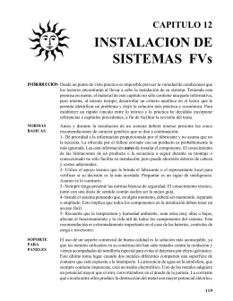 CAPITULO 12 INSTALACION DE SISTEMAS FVs