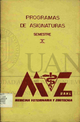 Programas de asignaturas - Universidad Autónoma de Nuevo León
