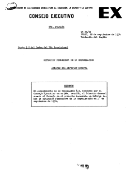 report by the Director-General - unesdoc