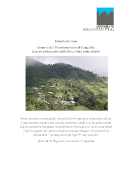 ECUADOR Estudio de Caso Corporación Microempresarial Yunguilla