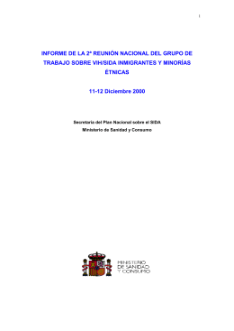 II Reunión Nacional del Grupo de Trabajo sobre VIH/SIDA en