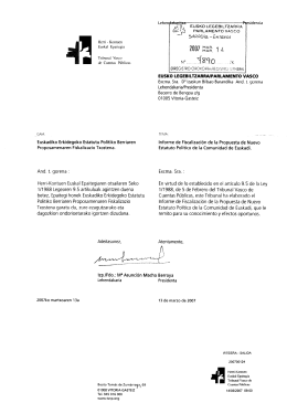 Euskadiko Erkidegoko Estatuto Politiko Berriaren Proposamena