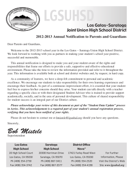 lgsuhsd - Saratoga High School