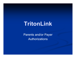 TritonLink - Student Business Services