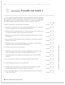 Preamble and Article 1