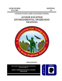 junior enlisted environmental awareness training