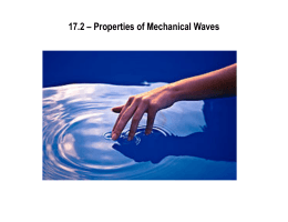 17.2 – Properties of Mechanical Waves