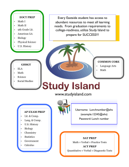 Study Island Informational Flyer