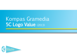 KG 5C Logo value presentation - Kompas Gramedia