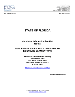candidate information booklet for
