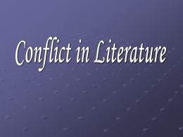 Conflict in Literature - ojhs