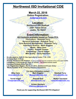 Northwest ISD Invitational CDE