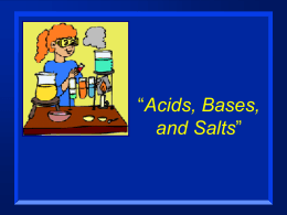 Chapter 19 Acids, Bases, and Salts