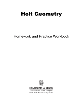 Holt Geometry - Misr American College